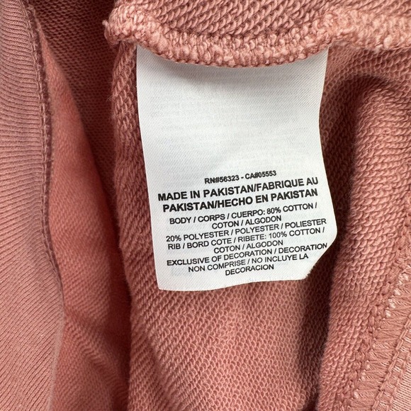 Nike Sportswear Hoodie Sweatshirt Women LG French Terry Salmon Lace-Up Oversized - Picture 11 of 12